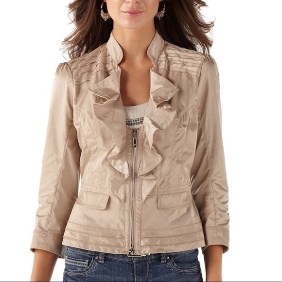 White House Black Market Jackets & Blazers - NWOT!WHITE HOUSE BLACK MARKET Tiered Ruffle Jacket
